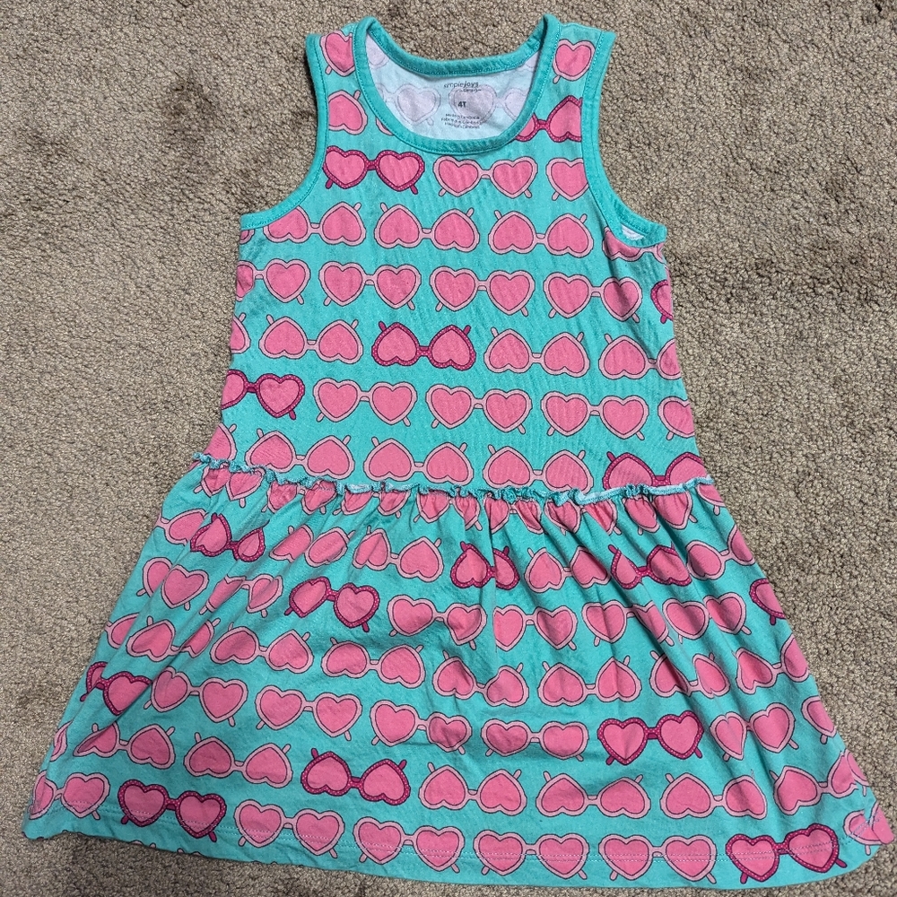 Cute Sunglasses sundress 4T